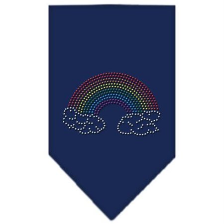 UNCONDITIONAL LOVE Rainbow Rhinestone Bandana Navy Blue large UN849280